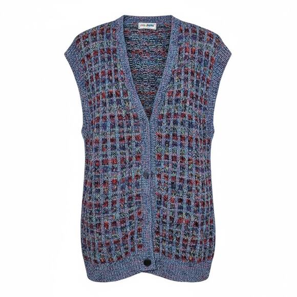 Vintage 70s Missoni Filati Colorful Knit Gilet - Picture 1 of 9